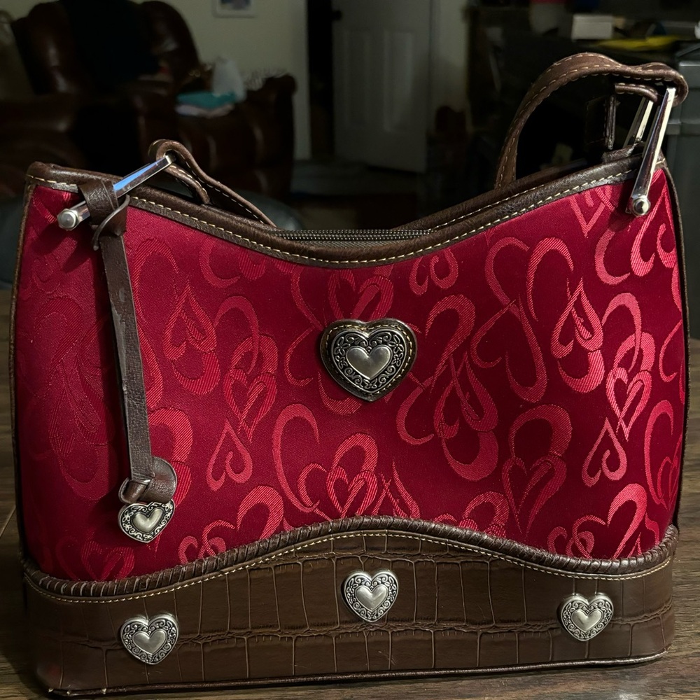 Brighton Red Leather Handbag 👜